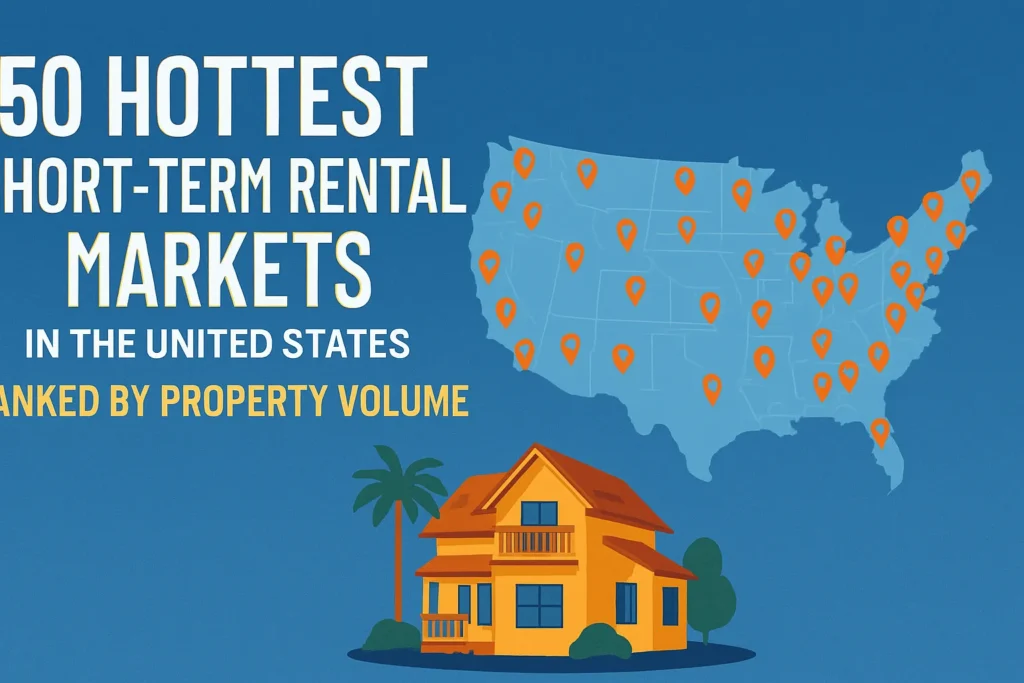 Top 50 Short-Term Rental Markets in the US: Trends & Top Cities