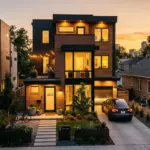 Modern short-term rental property at sunset representing the strong Airbnb market outlook for 2026