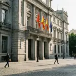 Madrid government building where Airbnb Spain fine enforcement ruling was issued