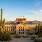 Arizona State Capitol building at golden hour representing the 2026 STR preemption rollback debate