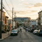 New Jersey residential street near MetLife Stadium where short-term rental bans are expanding ahead of the 2026 FIFA World Cup