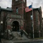 New York county government building where Airbnb and Vrbo quarterly STR reports are filed