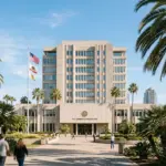 San Diego City Hall exterior where the vacation rental tax proposal was debated