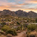 Scottsdale Arizona desert landscape with luxury homes and McDowell Mountains representing the short-term rental market