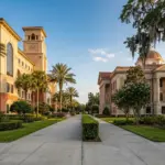 Florida county government buildings representing Orlando divided short-term rental regulations between Orange and Osceola counties