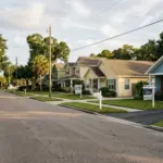 Suburban neighborhood with vacation rental properties showing the two-tier STR market reality in 2026