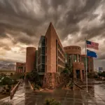 Clark County government building in Las Vegas Nevada where STR enforcement regulations were blocked by federal court injunction