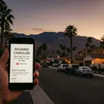 Coachella Valley vacation rentals at dusk illustrating STR cancellation crisis during festival season 2026