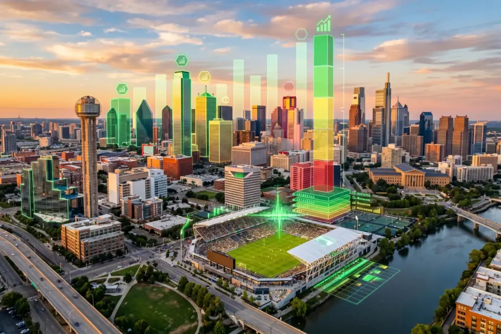 Data comparison of STR investment fundamentals across 11 FIFA 2026 U.S. host cities