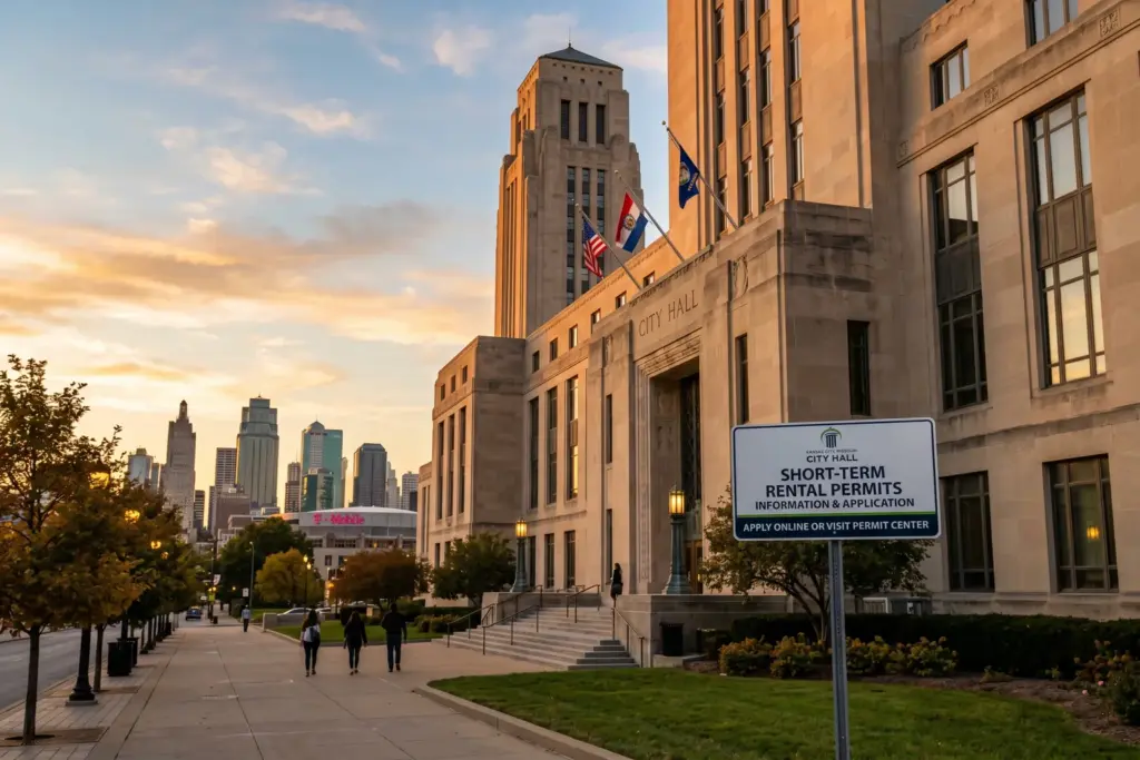 Kansas City Missouri City Hall where World Cup STR permits are processed under Ordinance 250965
