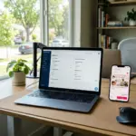 Laptop showing property management software fee settings for FTC junk fee rule compliance