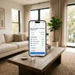 STR host using smartphone to document property damage for Airbnb damage claim