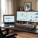 Side-by-side comparison of STR analytics dashboards showing investment metrics for short-term rental market analysis