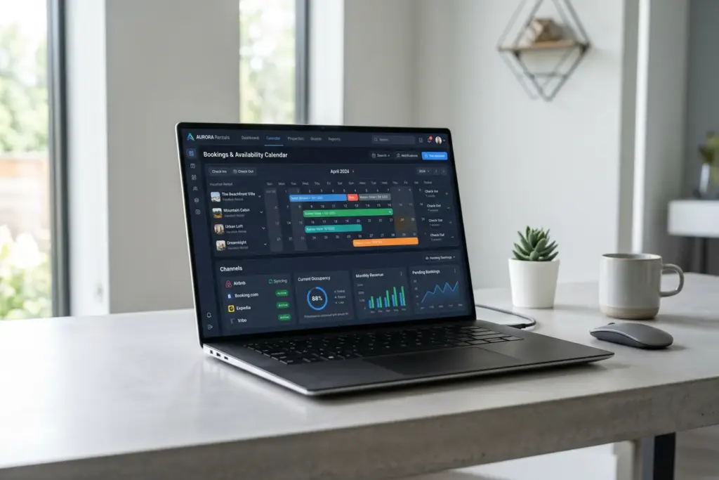 STR software comparison 2026 showing property management dashboard for vacation rental hosts