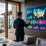 STR market data dashboard showing annual gross revenue by market type for short-term rental investing in 2026