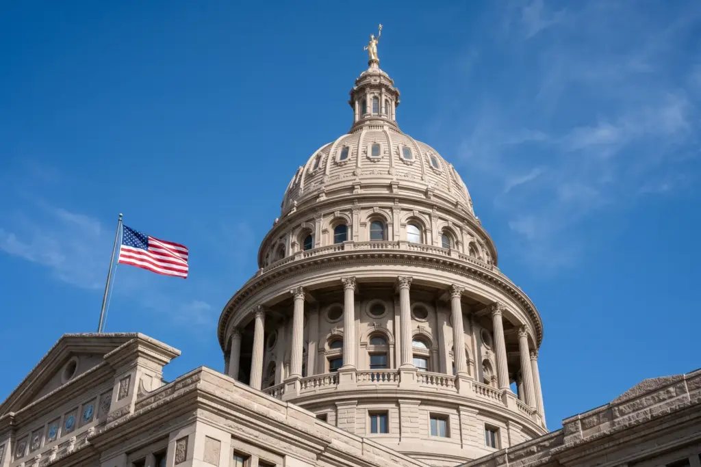 U.S. state capitol building dome representing 2026 STR preemption legislation