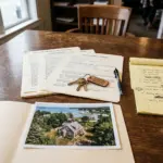 Real estate closing documents and house keys on a desk representing STR seller disclosure gaps