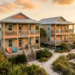 Two vacation rental homes representing buying a second Airbnb property in 2026