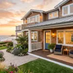 A beautiful coastal vacation rental property representing Airbnb income potential across different markets in 2026