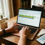 STR host managing Airbnb bookings with a simple spreadsheet and native tools instead of property management software
