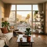 Furnished urban apartment representing STR hosts pivoting to mid-term rentals in 2026