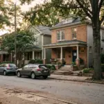 Atlanta Georgia neighborhood with short-term rental properties - Georgia SB 570 human trafficking training law 2026