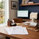 IRS tax forms and Schedule E documents for Airbnb short-term rental income reporting
