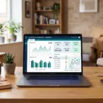 Guesty property management software dashboard on laptop for STR portfolio management