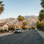 Coachella Valley neighborhood in unincorporated Riverside County California where new STR citation-to-suspension enforcement rules take effect August 2026