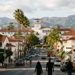 Downtown Santa Barbara California red tile rooftops Spanish colonial architecture STR registration deadline