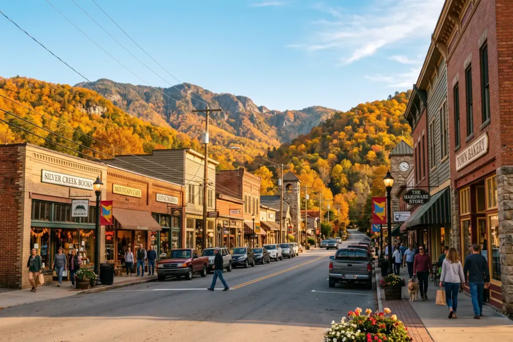 Small town main street representing secondary STR market investing opportunities in 2026