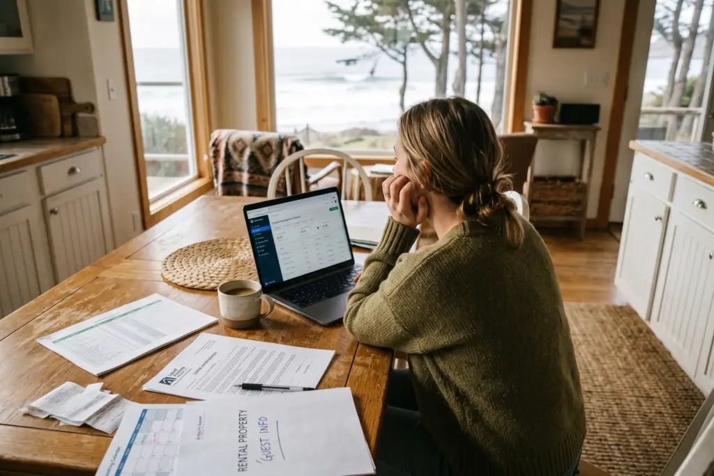 STR investor reviewing whether to hire a property manager