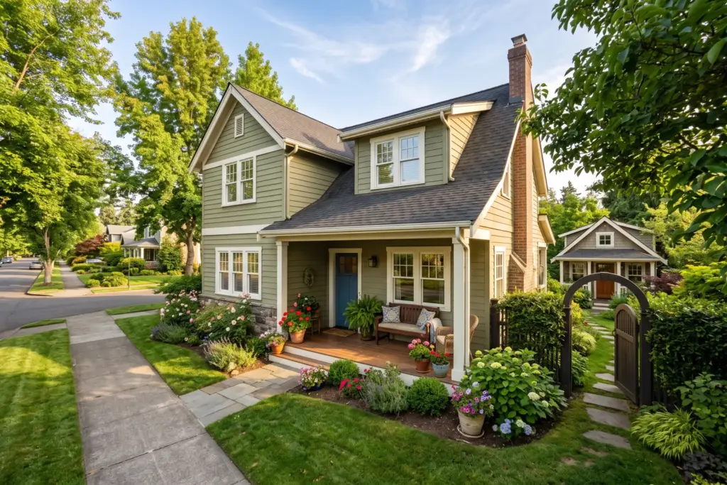 Welcoming suburban home with backyard ADU representing primary residence Airbnb house hacking