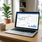 Property management software dashboard for STR hosts showing calendar and booking analytics