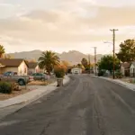 Residential neighborhood in unincorporated Clark County Nevada, representing the short-term rental platform liability ordinance