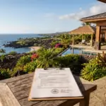 Big Island Hawaii vacation rental property with Kona coastline, illustrating Hawaii County STR registration requirements under Ordinance 25-50