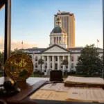 Florida State Capitol building representing the new felony law targeting short-term rental fraud